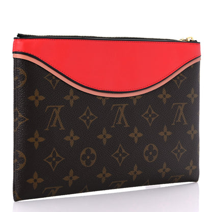 Louis Vuitton Monogram Tuileries Pochette Red 3 of 6