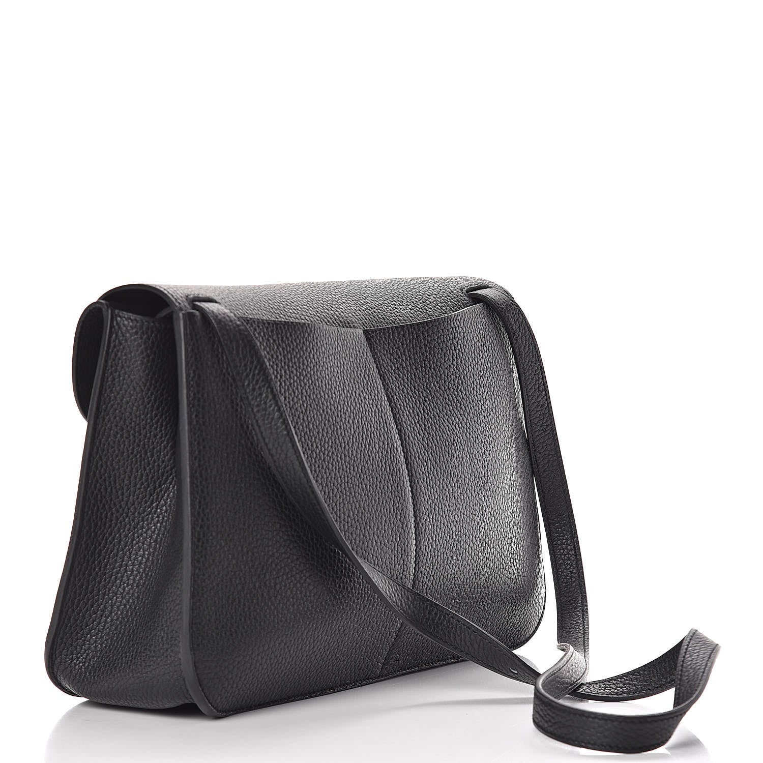 Hermes Taurillon Clemence Halzan 31 GM Black 4 of 12