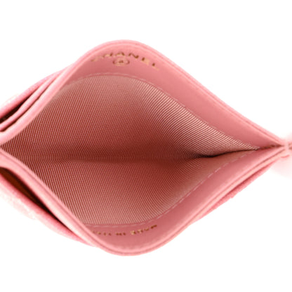 Chanel Iridescent Caviar Quilted Card Holder Pink 5 of 9