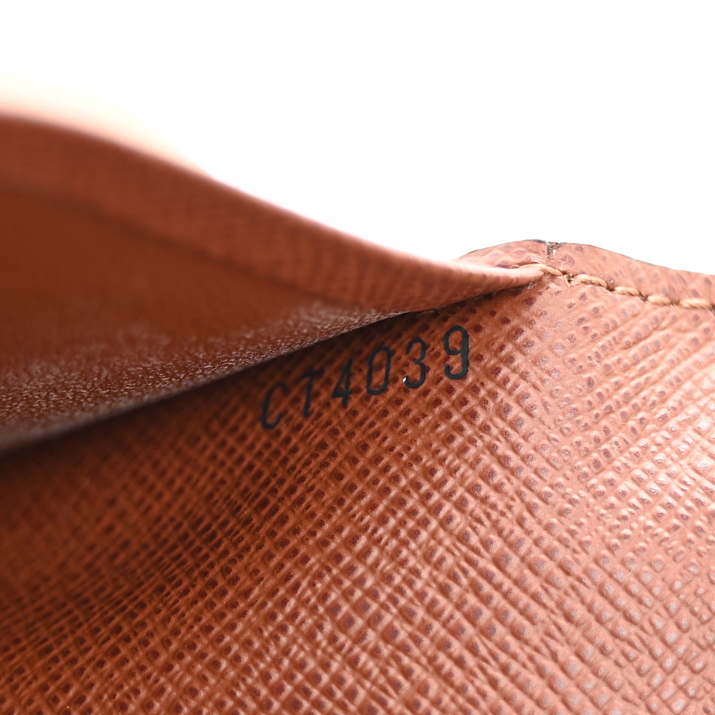 Monogram Simple Checkbook Holder Wallet Cover