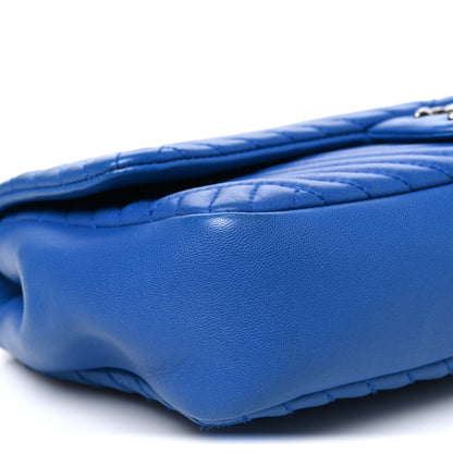 Chanel Lambskin Quilted Medium CC Crossing Flap Blue 8 of 9