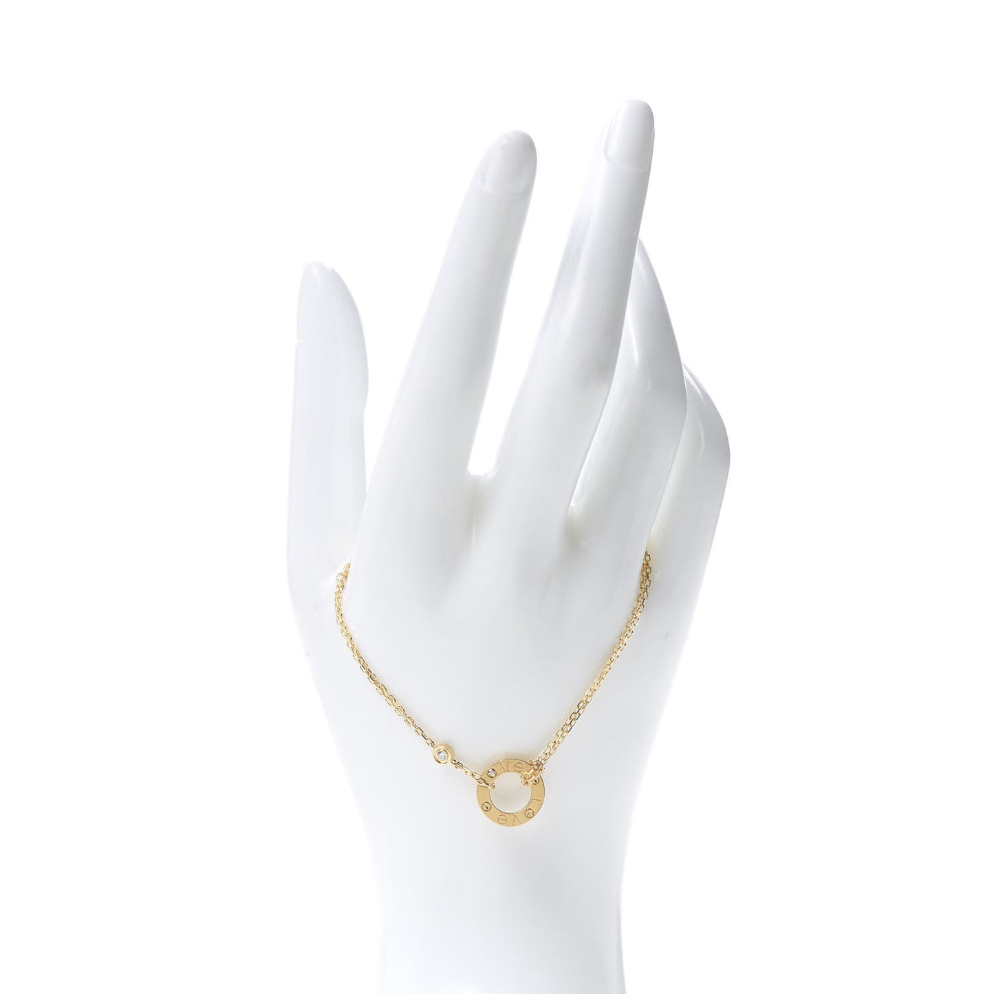 18K Yellow Gold Diamond LOVE Bracelet