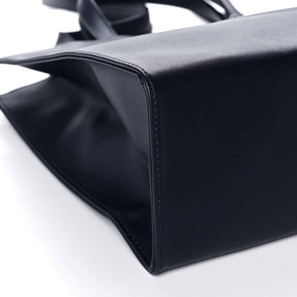 Telfar Vegan Leather Medium Shopping Bag Navy 5 of 9