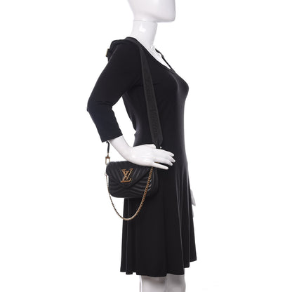 Louis Vuitton Calfskin New Wave Multi Pochette Black 2 of 10