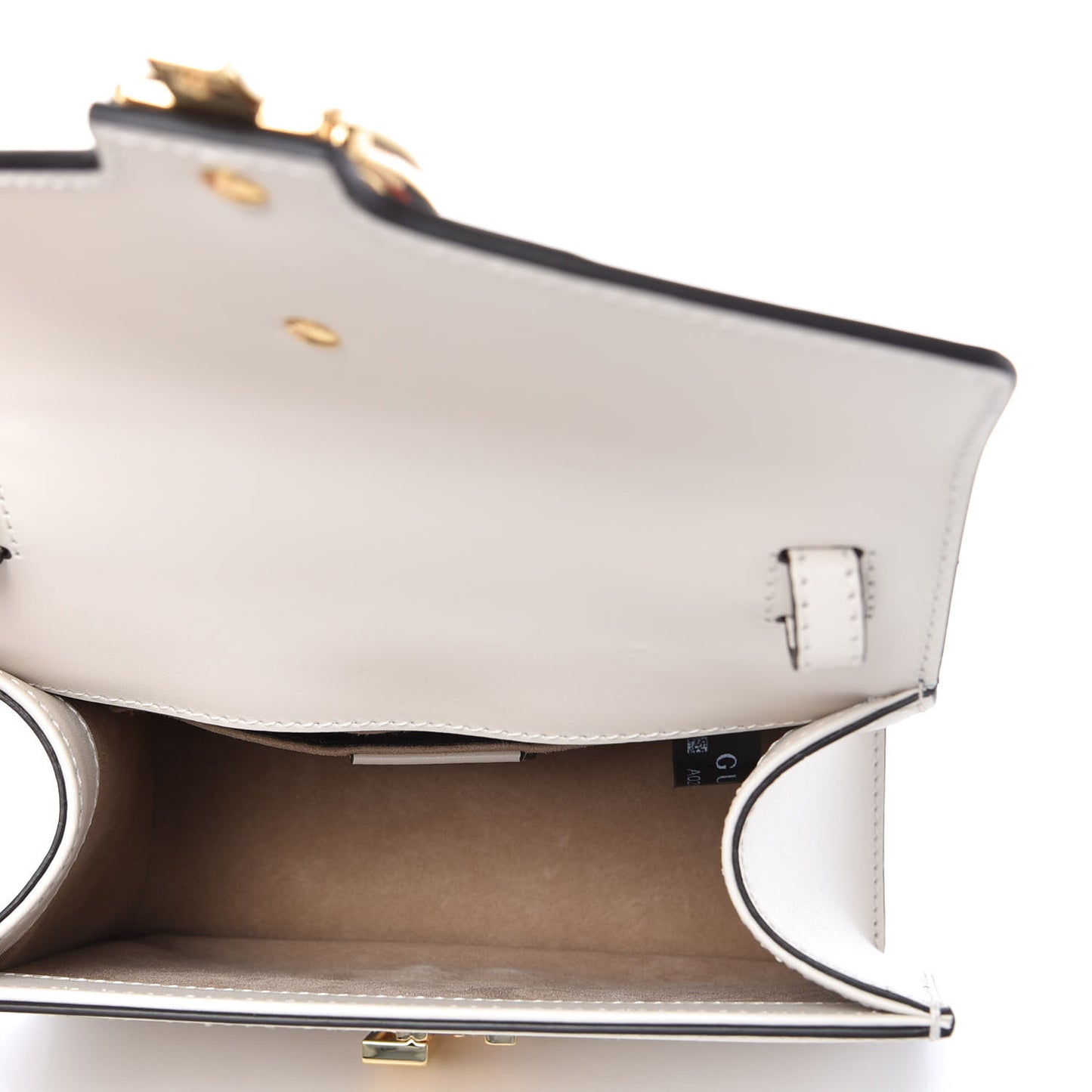Calfskin Mini Sylvie Top Handle Bag White