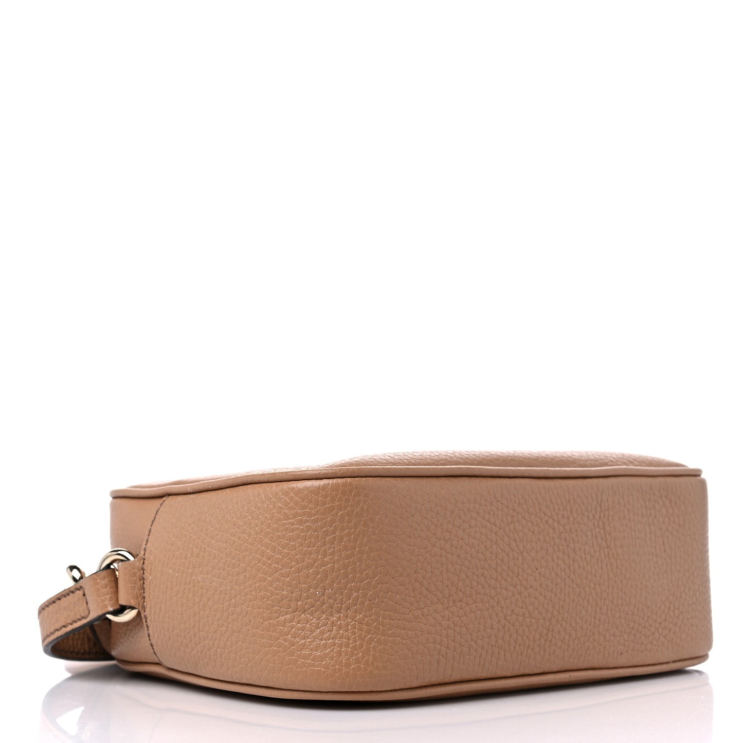 Pebbled Calfskin Small Soho Disco Bag Camelia