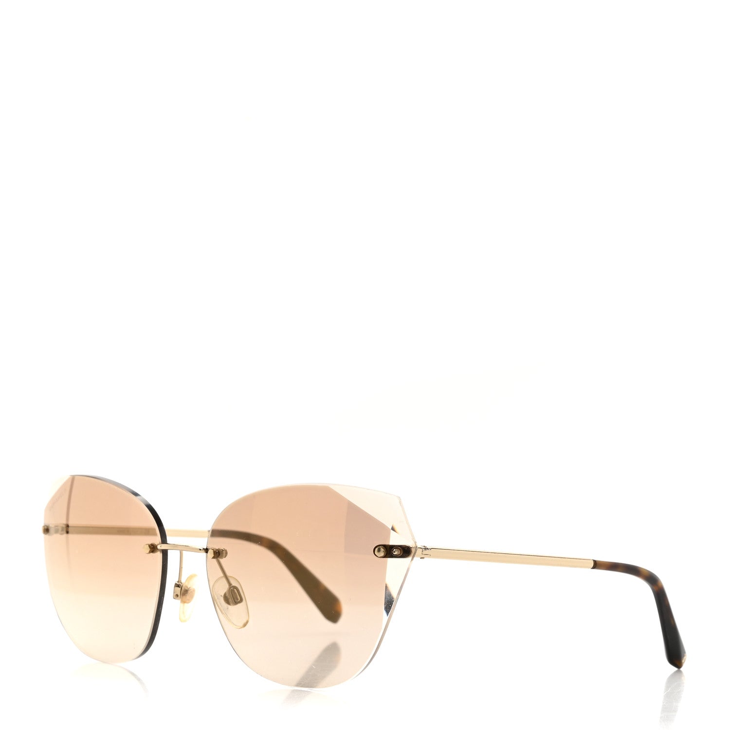 Chanel Metal Cat Eye Sunglasses 4237  Gold 1 of 7