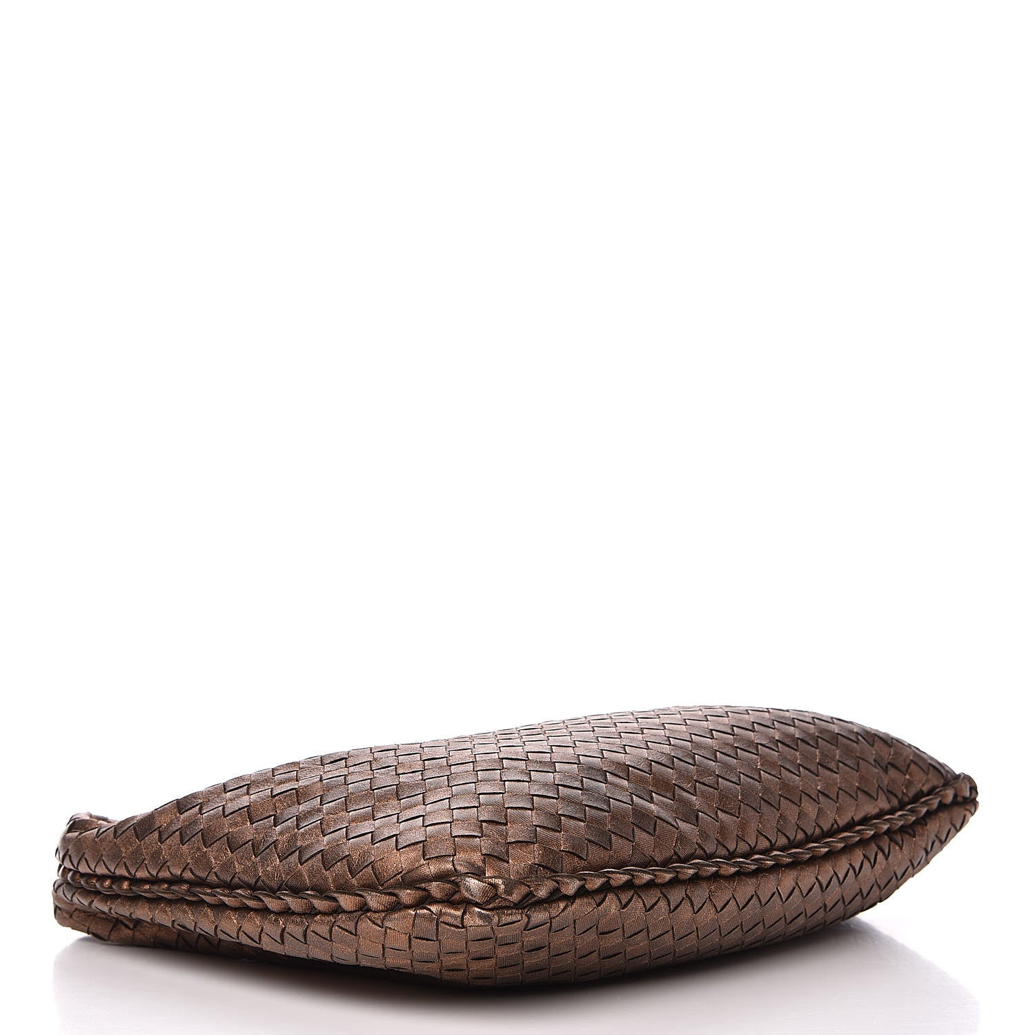 Bottega Veneta Metallic Nappa Intrecciato Medium Veneta Hobo Copper 4 of 12