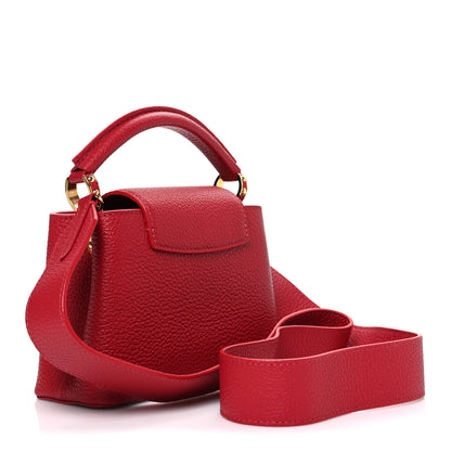 Louis Vuitton Taurillon Mini Capucines Scarlet 3 of 9