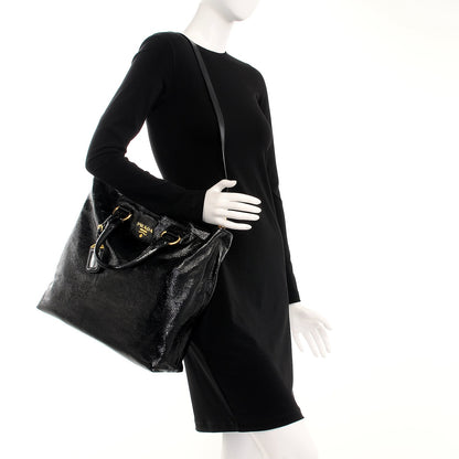 Prada Vernice Shopping Tote Black 2 of 12