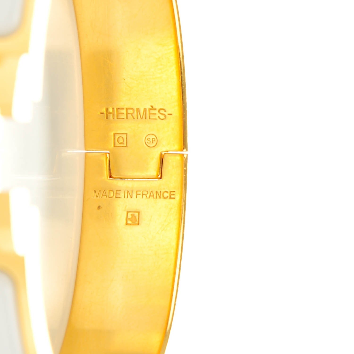 Hermes Enamel Narrow Clic Clac H Bracelet PM White 3 of 5
