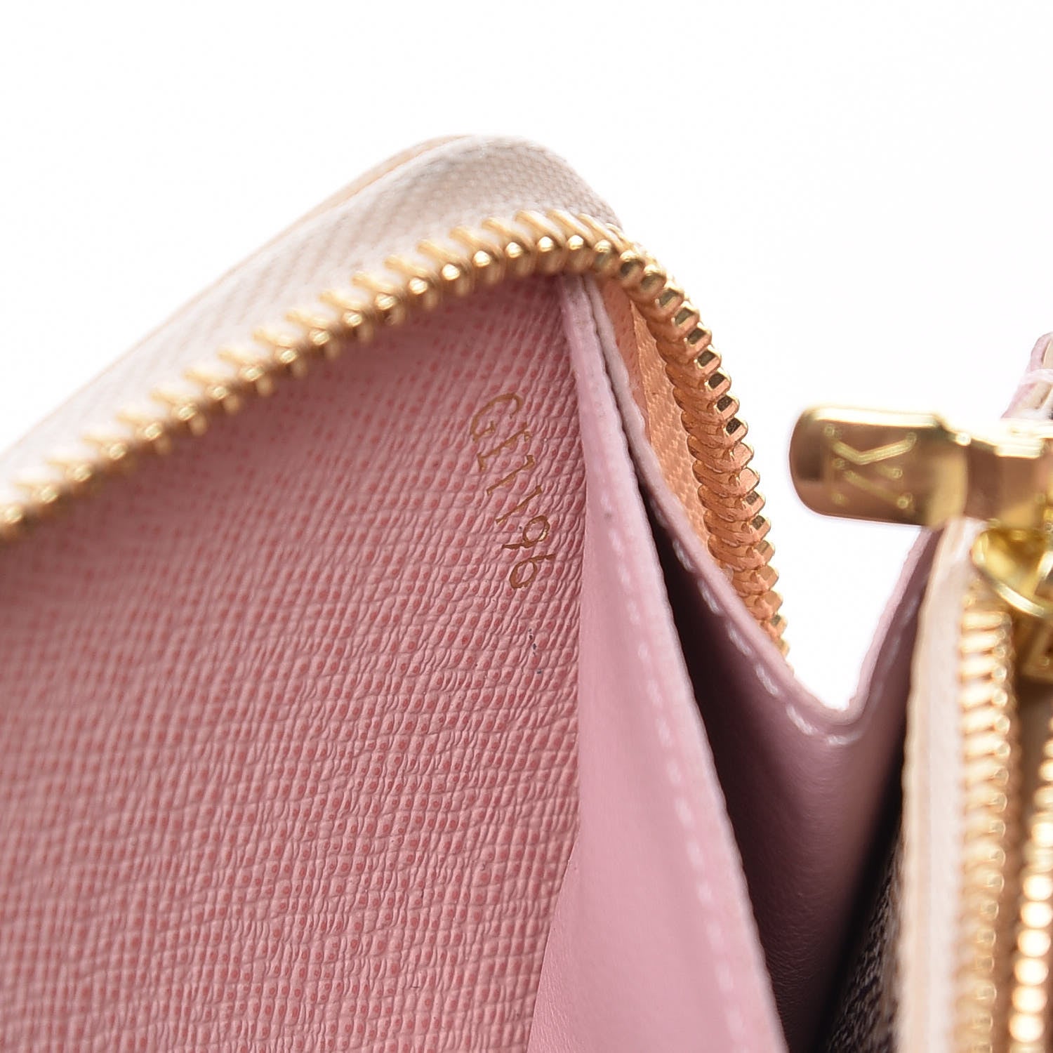 Louis Vuitton Damier Azur Clemence Wallet Rose Ballerine 7 of 14
