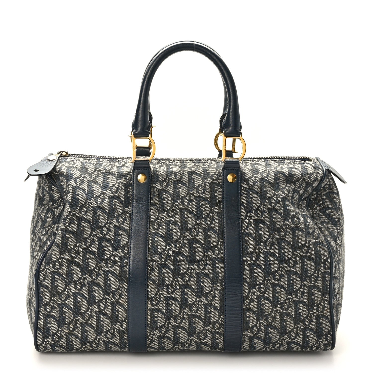 Christian Dior Monogram Boston Navy Blue 1 of 12
