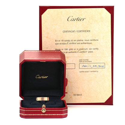 Cartier 18K Pink Gold 5.5mm LOVE Ring 58 8.25 5 of 5
