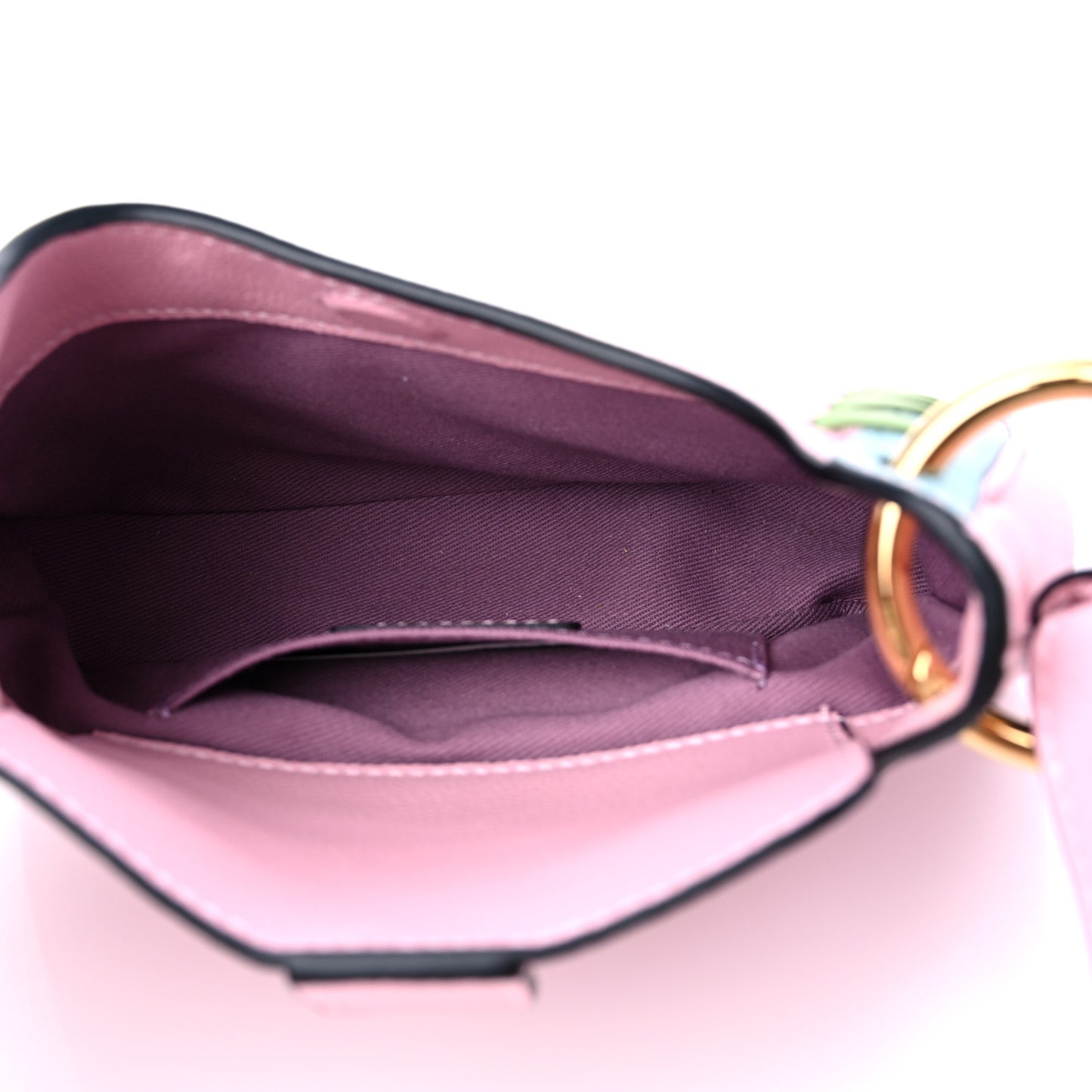 Calfskin Whipstitch Medusa Mini Hobo English Rose