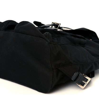 Prada Tessuto Nylon Saffiano Small Backpack Black 11 of 12