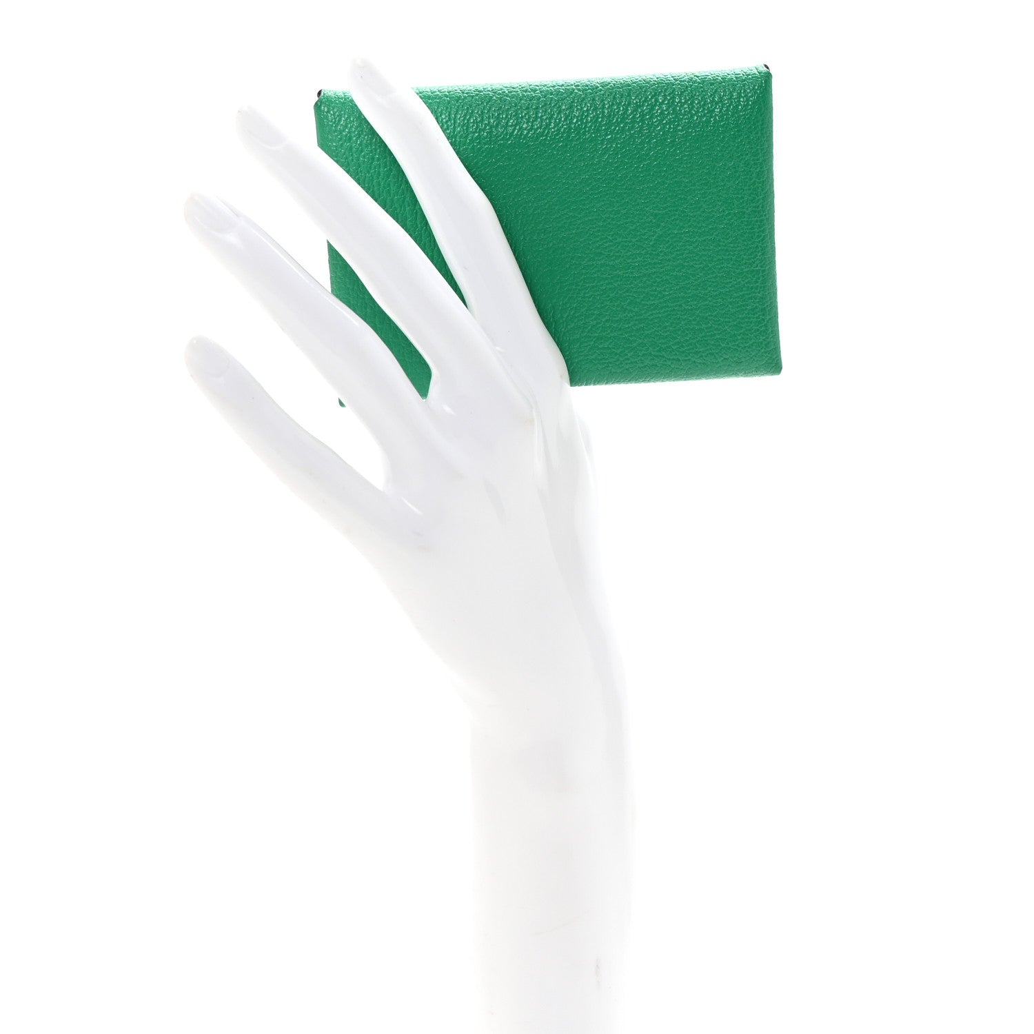 Hermes Chevre Mysore Verso Calvi Duo Card Case Menthe Vert Bosphore 2 of 8