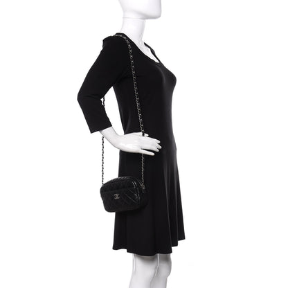 Chanel Lambskin Quilted Small Timeless Camera Case Black 2 of 11