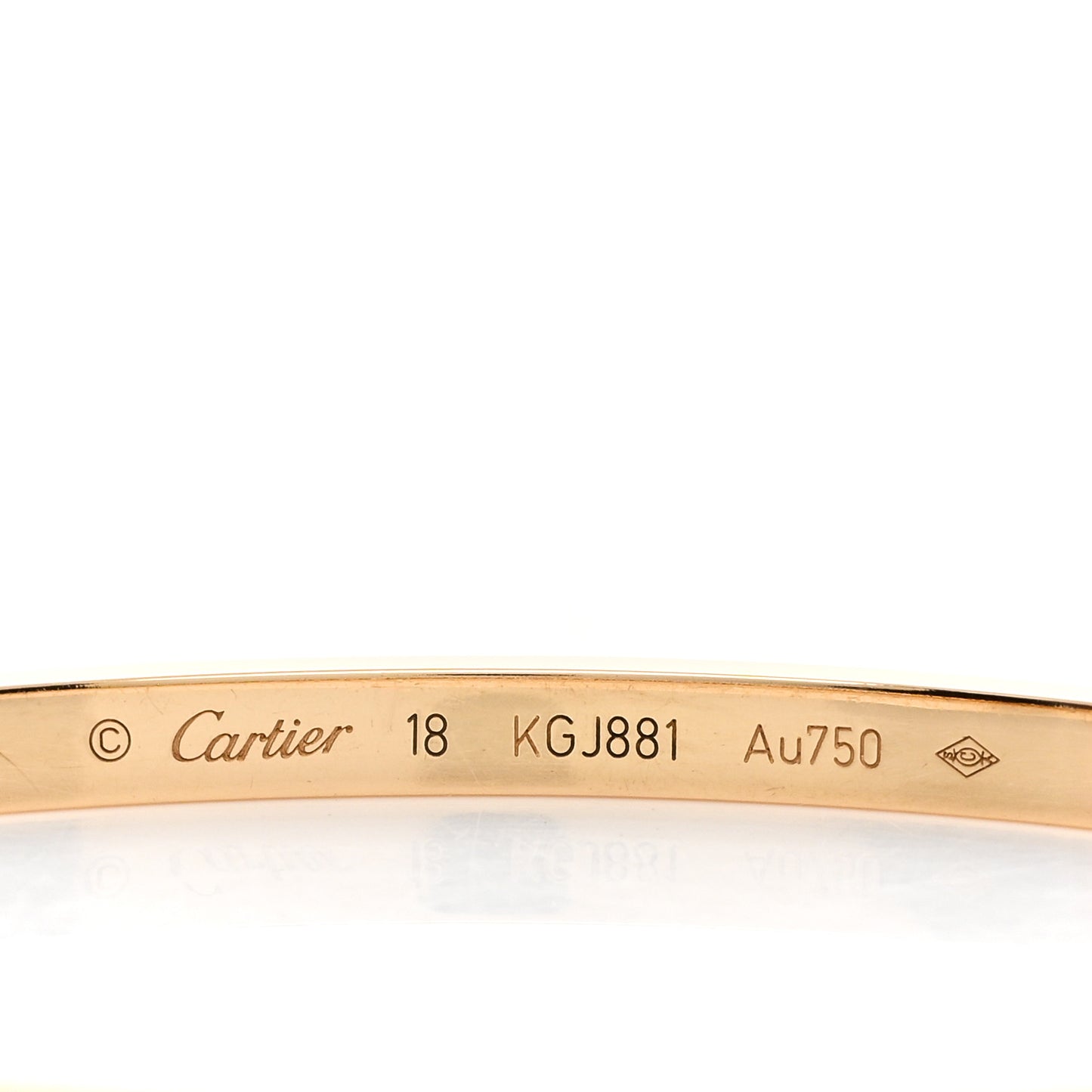 18K Yellow Gold Small LOVE Bracelet 18