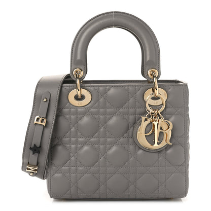 Christian Dior Lambskin Cannage Small My ABC Dior Lady Dior Grey 1 of 9