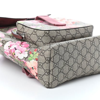 Gucci GG Supreme Monogram Blooms Small Single Buckle Backpack Beige Multicolor Dry Rose 8 of 9