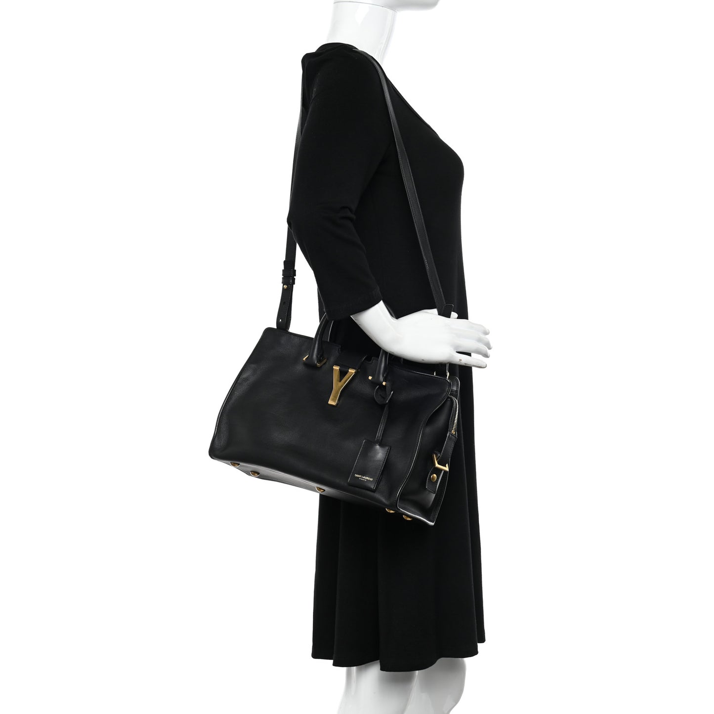 Calfskin Small Classic Y Cabas Black