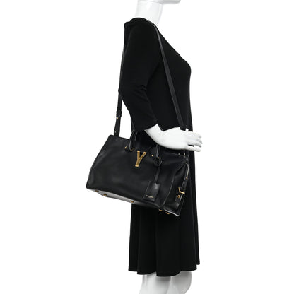 Saint Laurent Calfskin Small Classic Y Cabas Black 2 of 9
