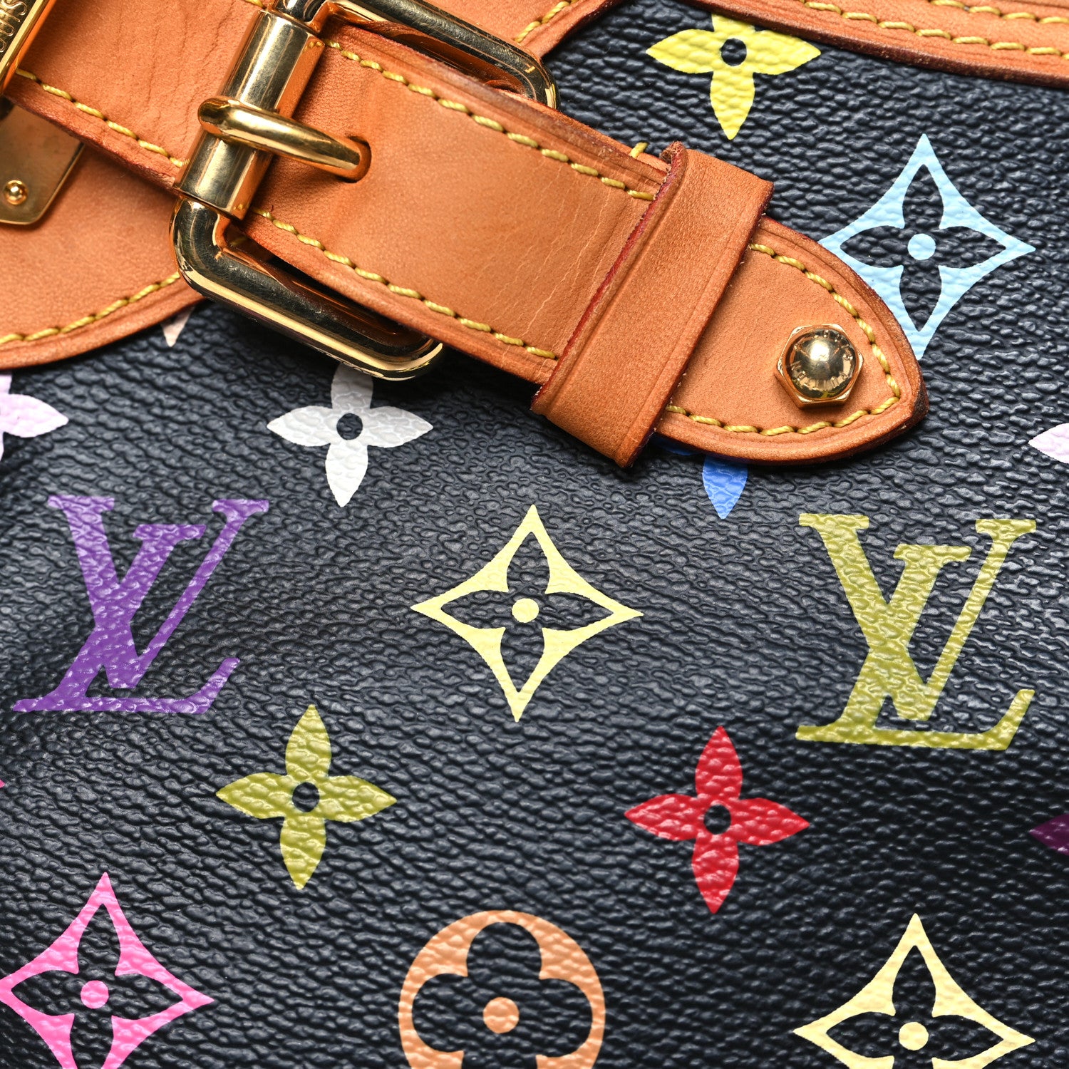 Louis Vuitton Monogram Multicolor Greta Black 7 of 9