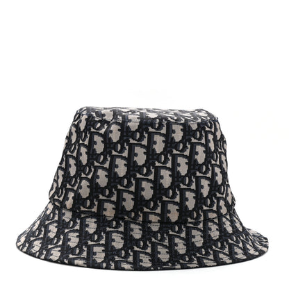 Christian Dior Oblique Reversible Teddy-D Brim Bucket Hat 57 Blue 8 of 13