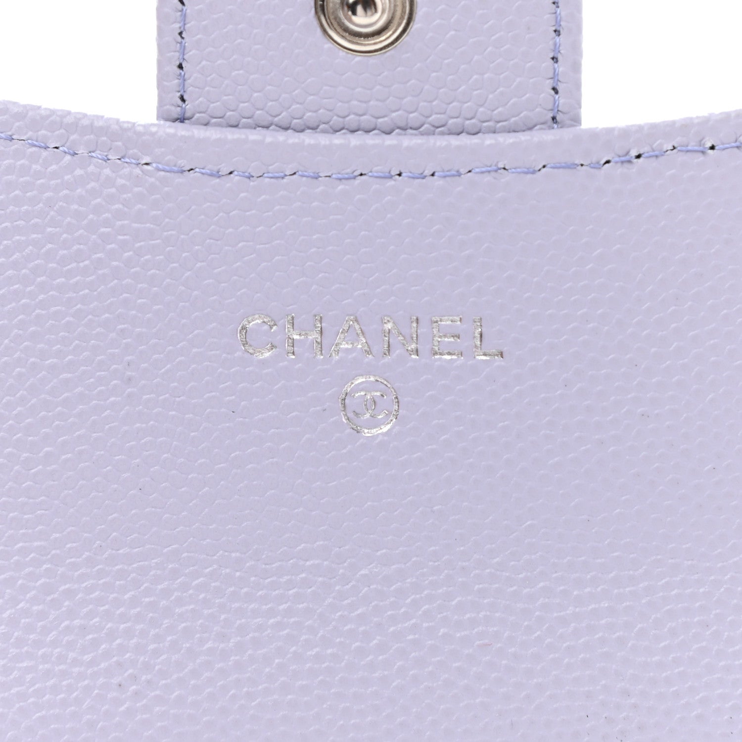 Chanel Caviar Quilted Flap Card Holder Wallet Light Purple 6 of 8