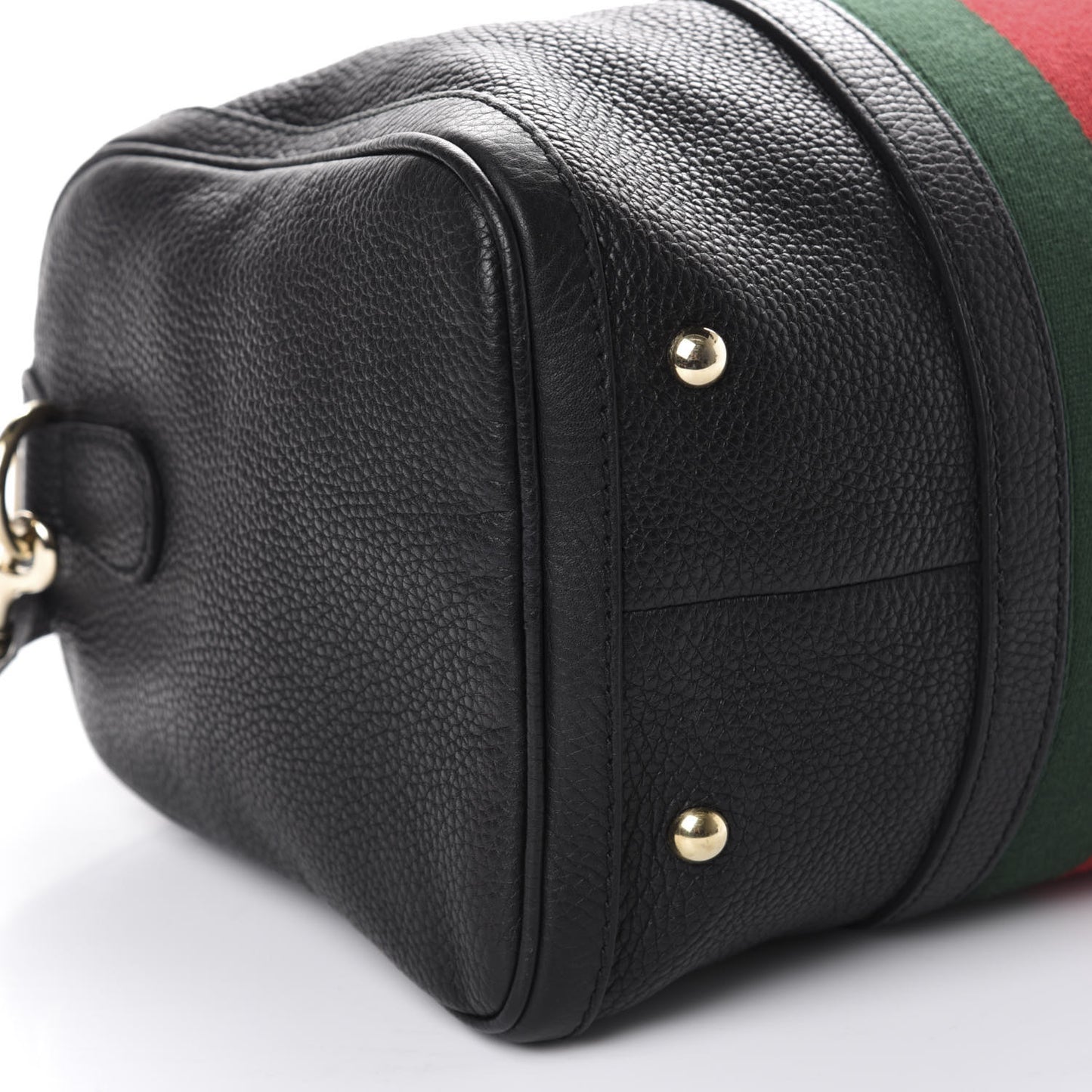 Calfskin Vintage Web Medium Boston Black