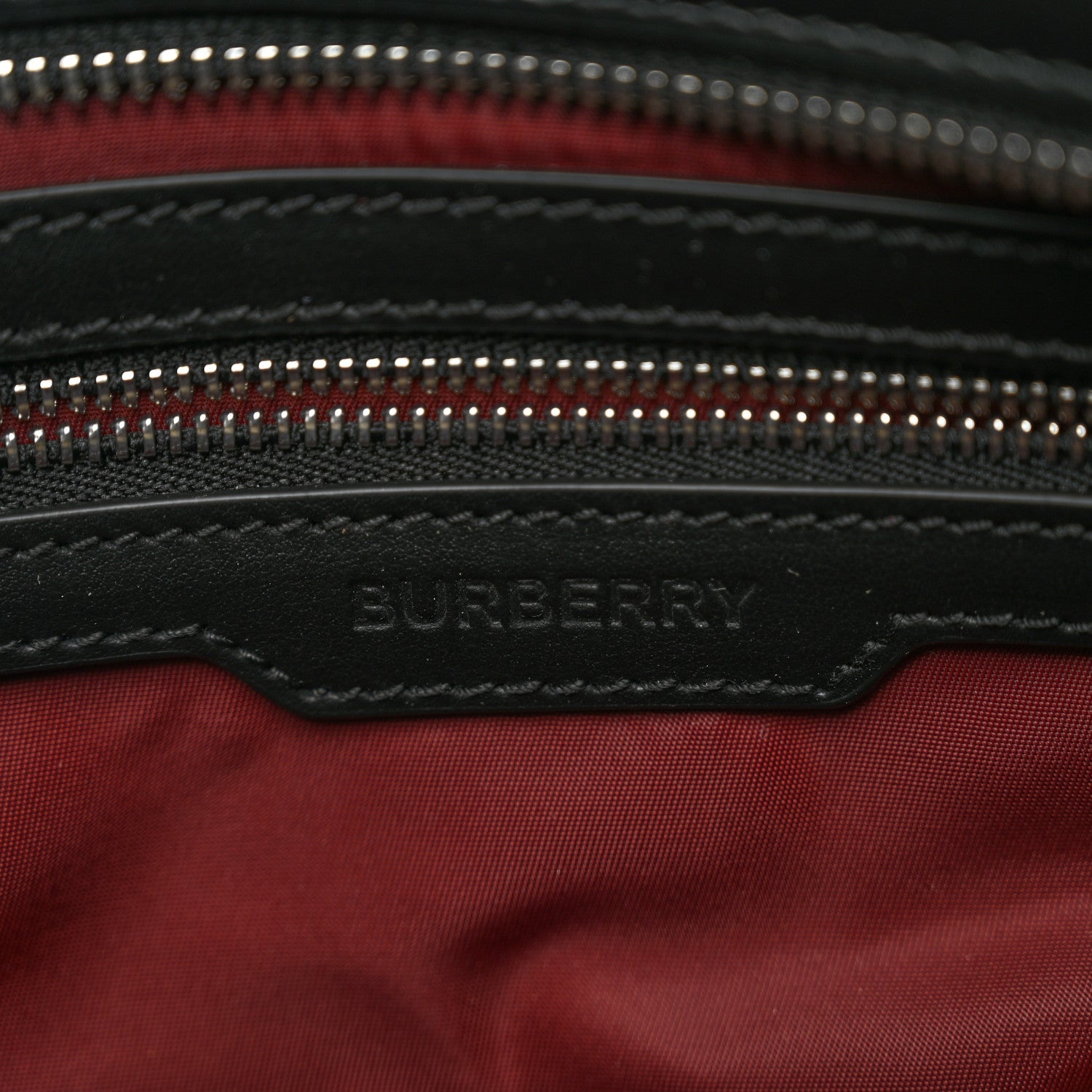 Burberry Nylon Logo Small Ardwell Tote Dark Red 6 of 9