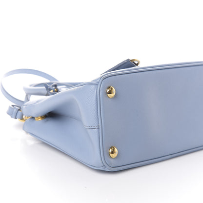 Prada Saffiano Mini Galleria Double Zip Tote Astrale 8 of 9