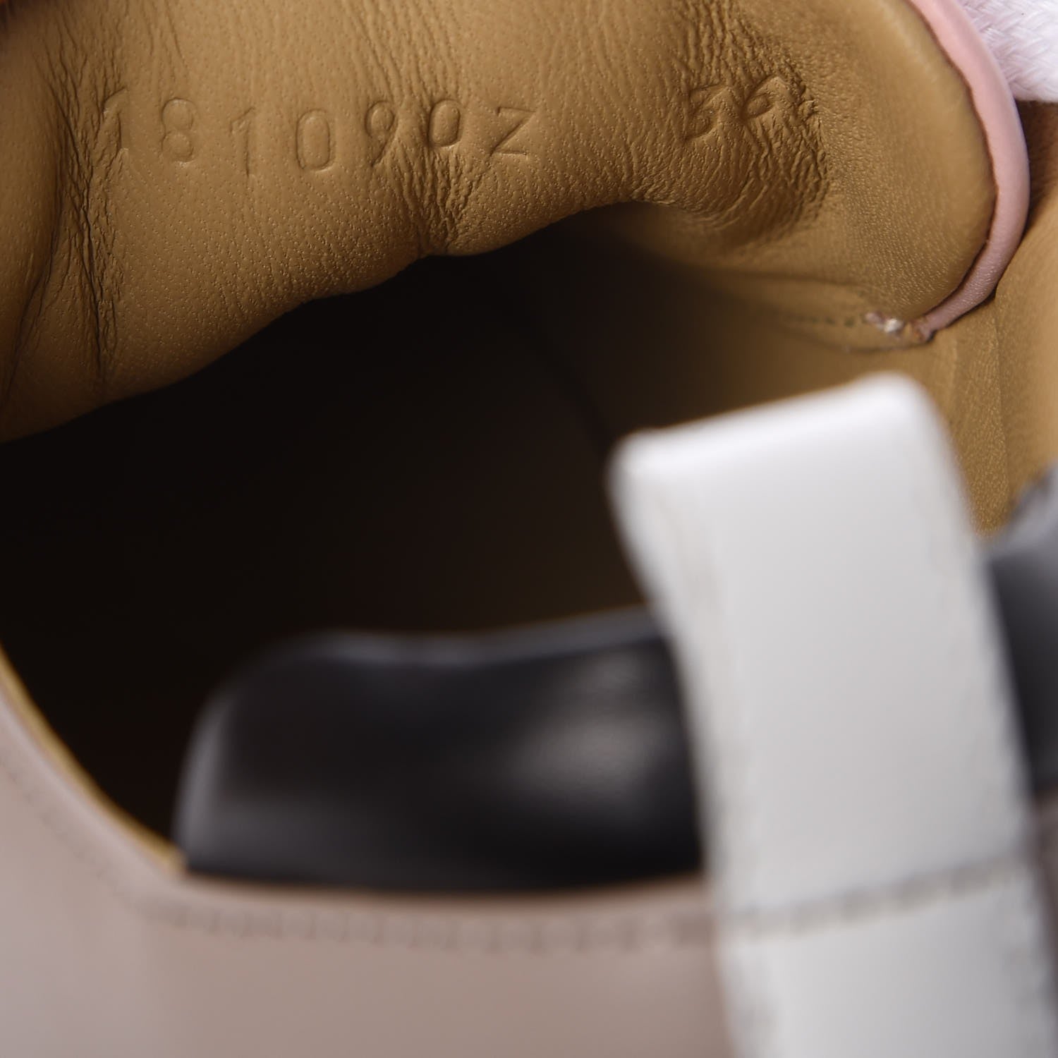 Hermes Calfskin Rebus Sneakers 36.5 Rose Aube Black White 9 of 9