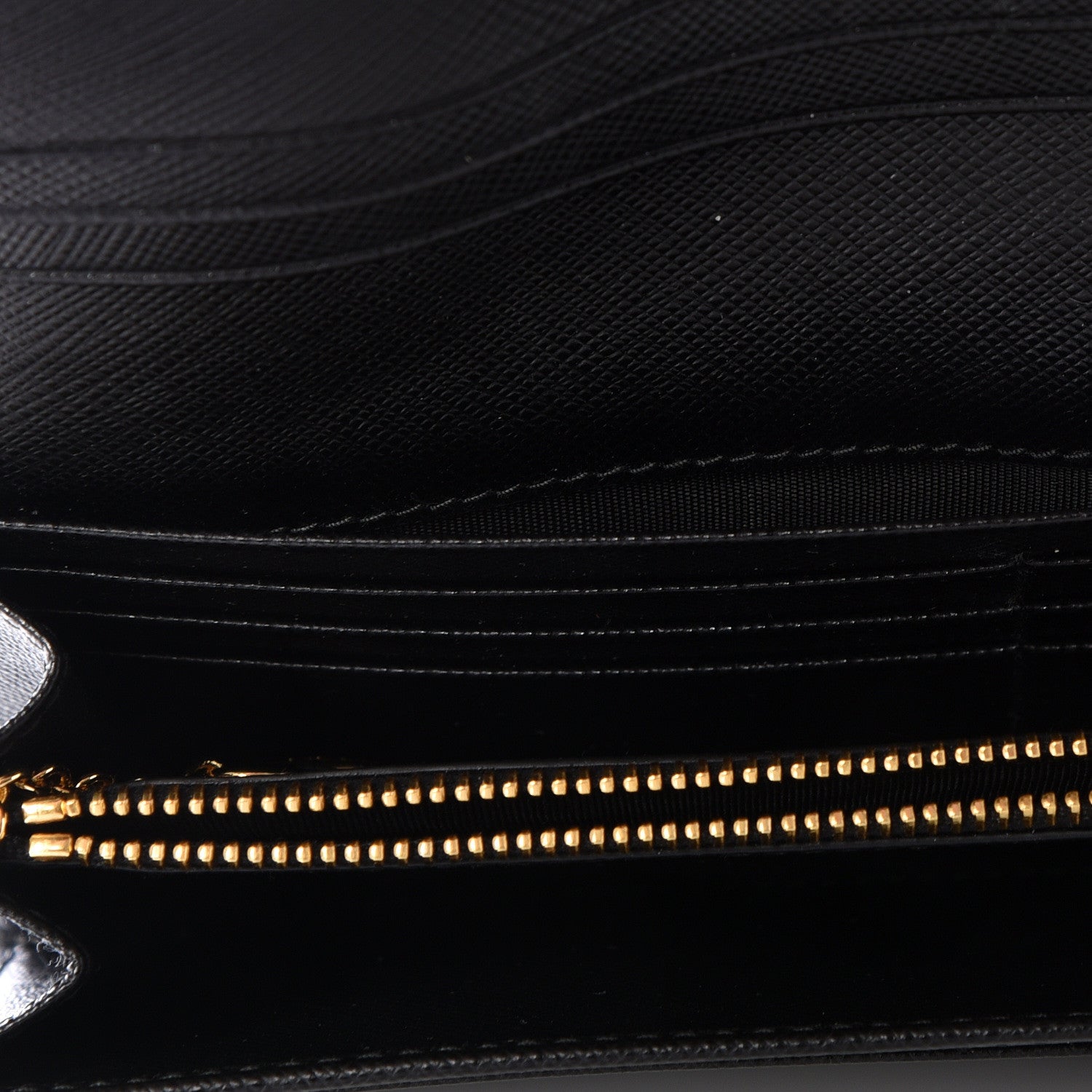 Prada Tessuto Nylon Continental Flap Wallet Black 4 of 9