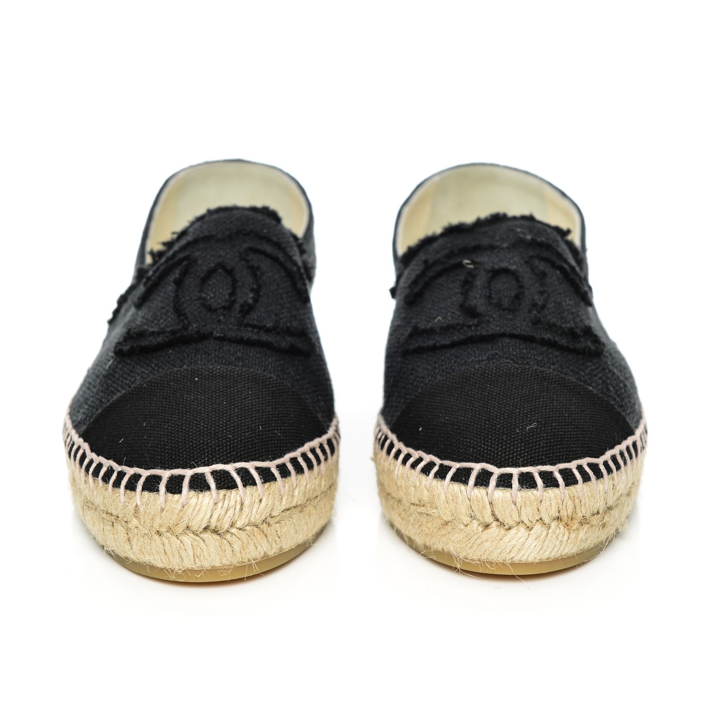 Linen CC Espadrilles 36 Black