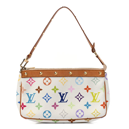 Louis Vuitton Monogram Multicolor Pochette Accessories White 1 of 15