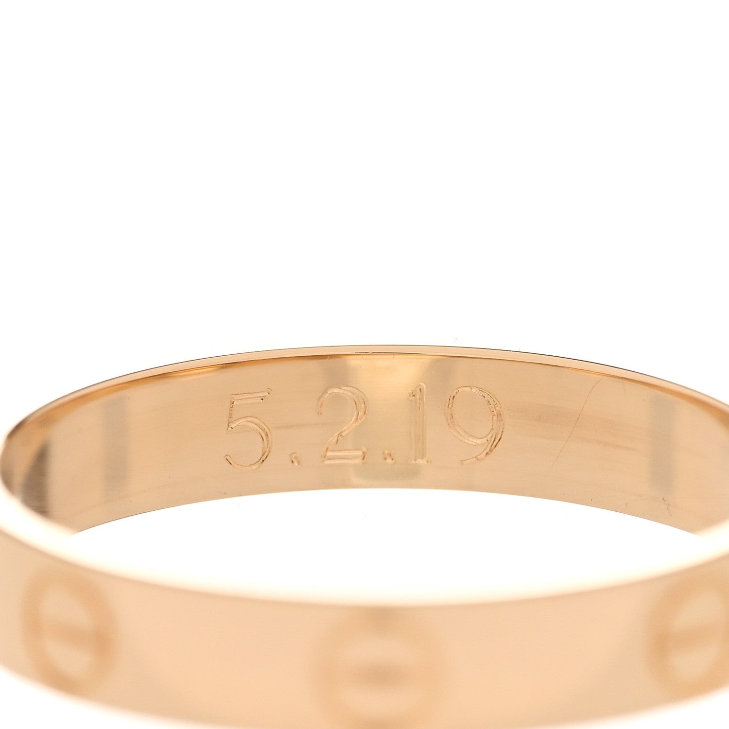 Cartier 18K Yellow Gold 3.5mm LOVE Wedding Band Ring 57 8 5 of 6