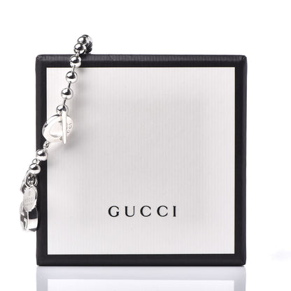 Gucci Sterling Silver Boule Bead Charm Toggle Bracelet 7 of 7