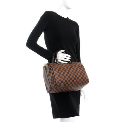 Louis Vuitton Damier Ebene Speedy Bandouliere 30 3 of 8