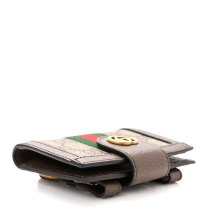 Gucci GG Supreme Monogram Web Mini Ophidia Crossbody Bag Detachable Wallet Beige Ebony 14 of 16