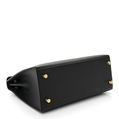 Hermes Epsom Kelly Sellier 25 Black 4 of 10