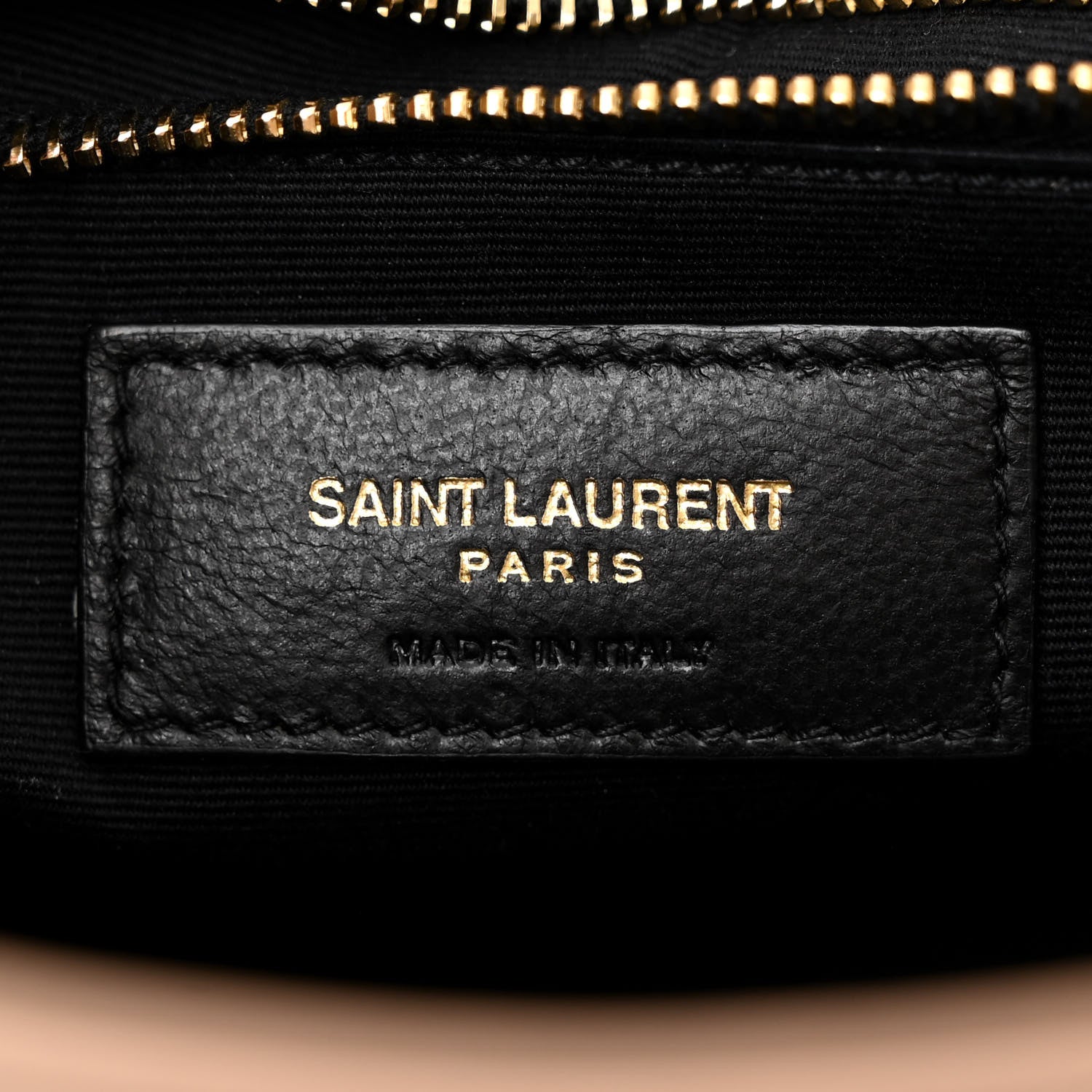 Saint Laurent Lambskin Quilted Mini Becky Chain Bag Gold Sand 6 of 13