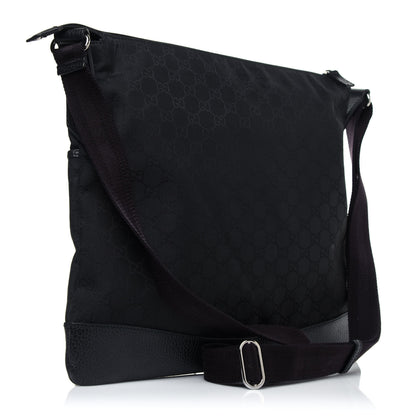 Gucci Nylon Monogram Messenger Bag Black 3 of 23