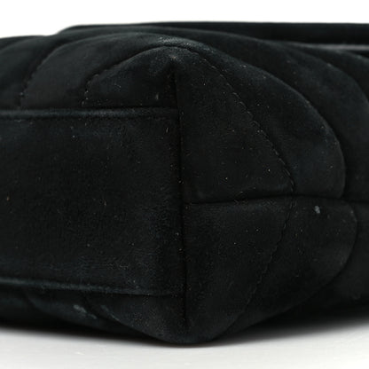 Saint Laurent Suede Y Quilted Monogram Toy Loulou Crossbody Bag Black 10 of 12