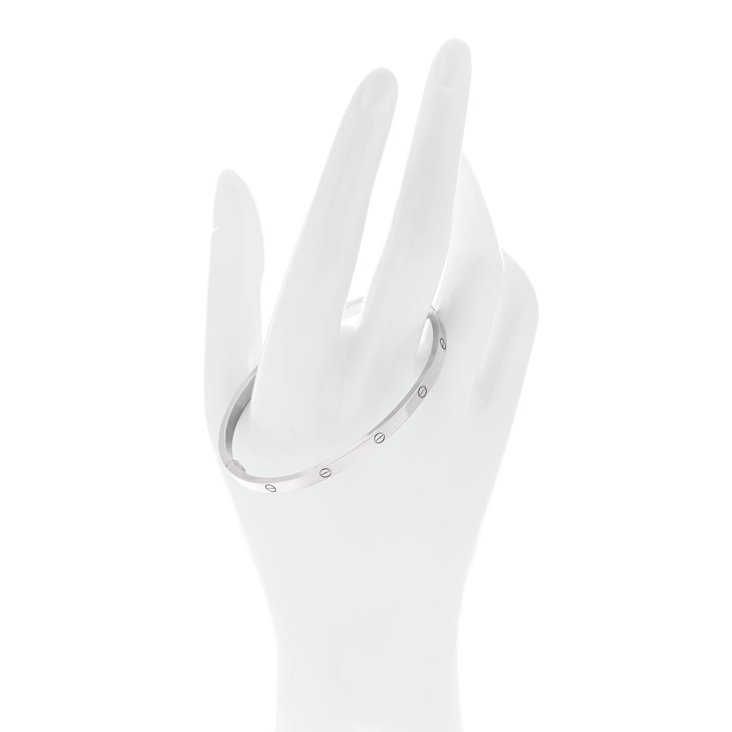 18K White Gold Small LOVE Bracelet 18