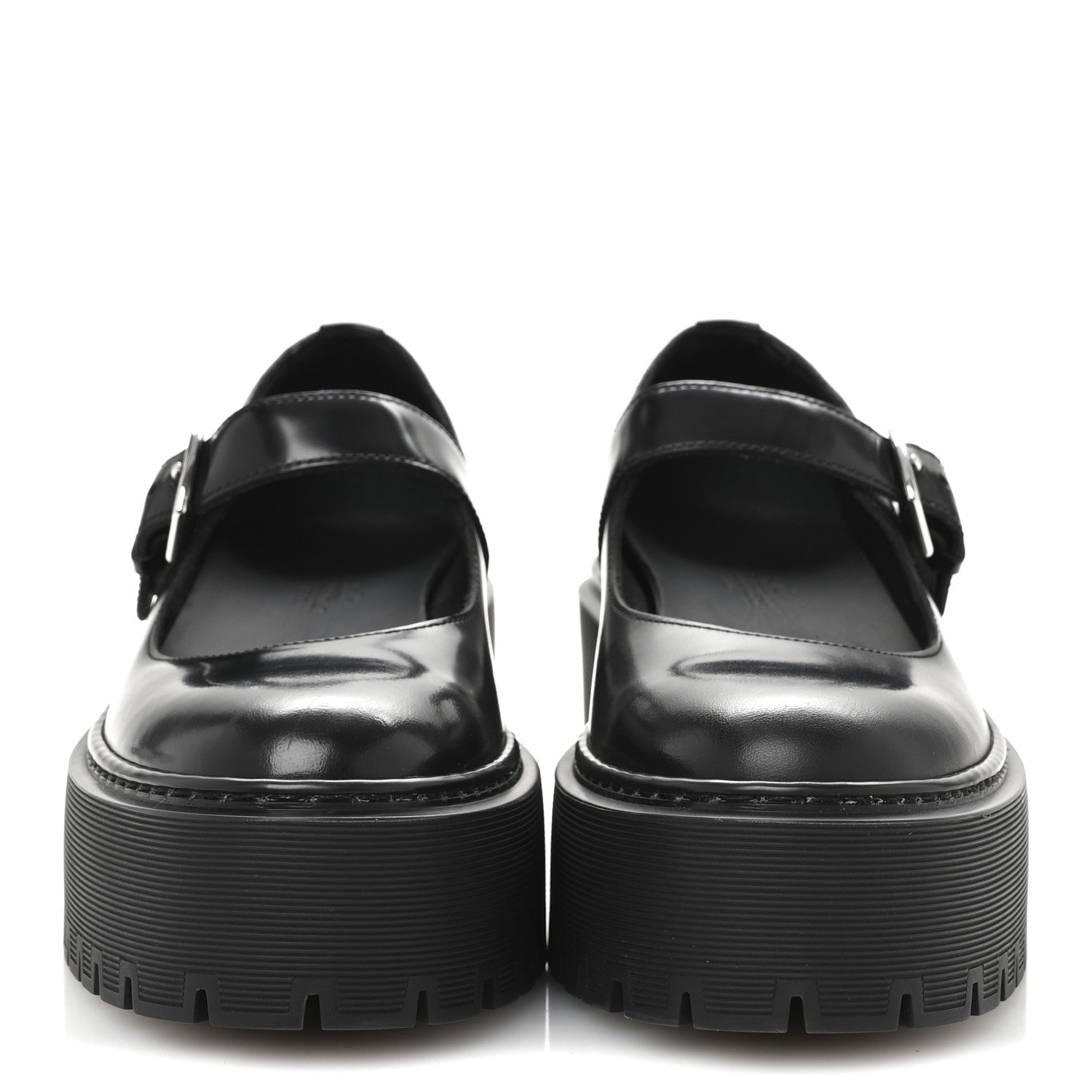 Hermes Glazed Calfskin Hoxton Oxford 35 Black 3 of 9