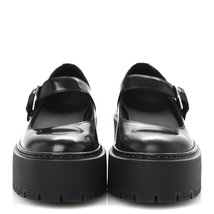 Hermes Glazed Calfskin Hoxton Oxford 35 Black 3 of 9