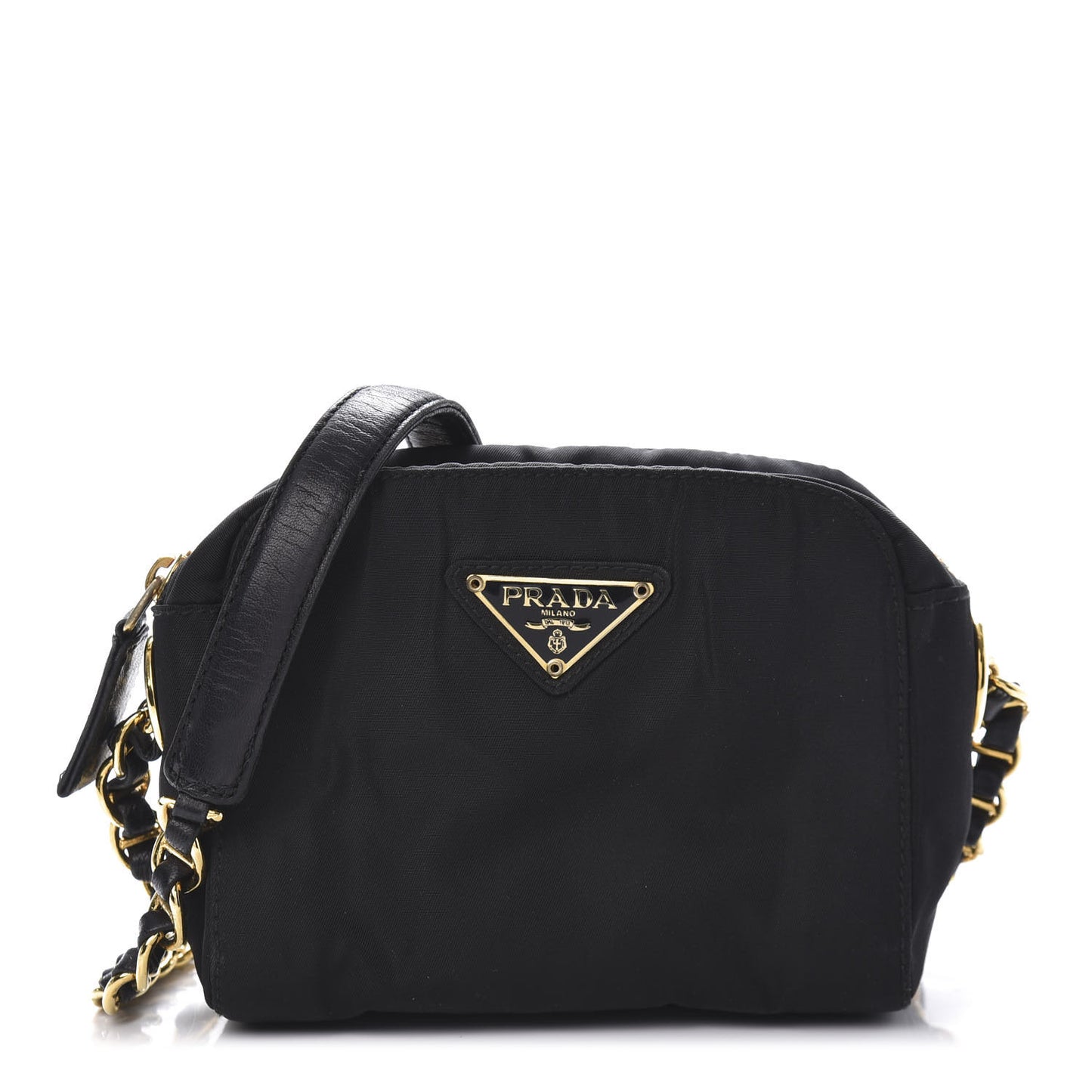 Tessuto Nylon Mini Camera Crossbody Black
