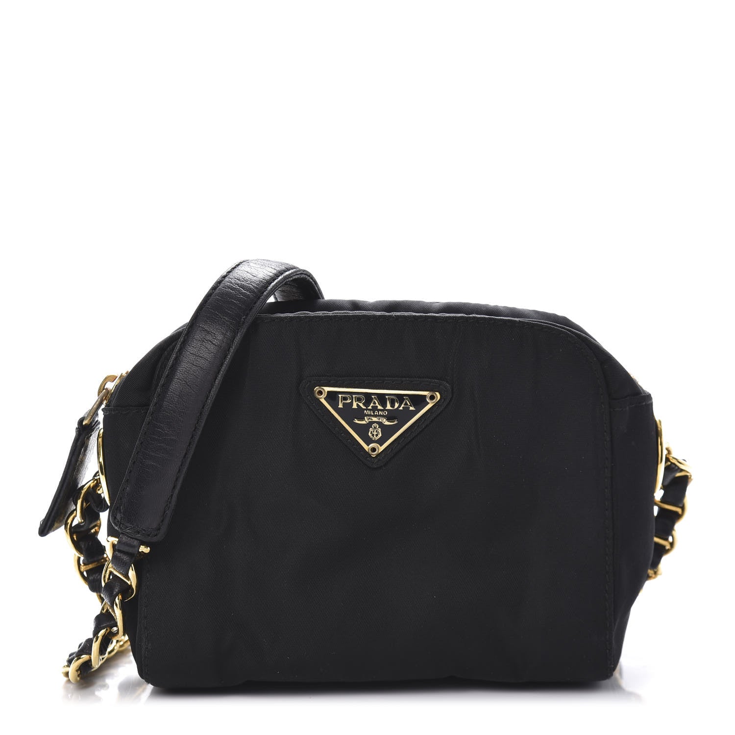 Prada Tessuto Nylon Mini Camera Crossbody Black 1 of 9